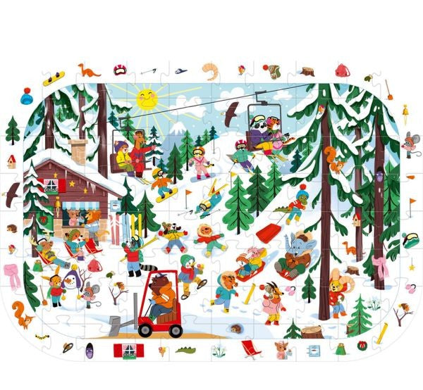 Παρατηρητικό Παζλ- " Χειμώνας στο βουνό"