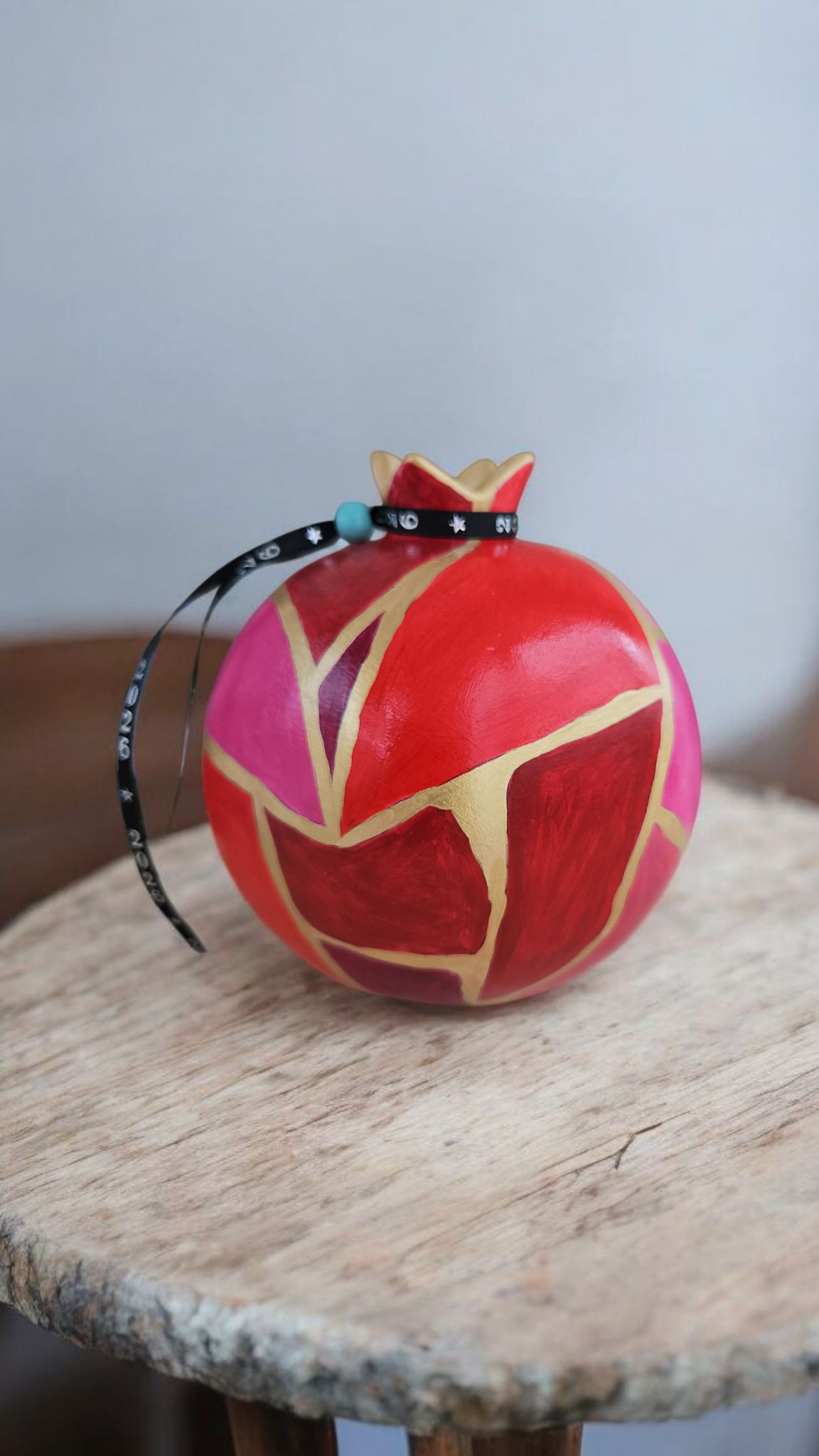 Κεραμικό ρόδι Kintsugi.