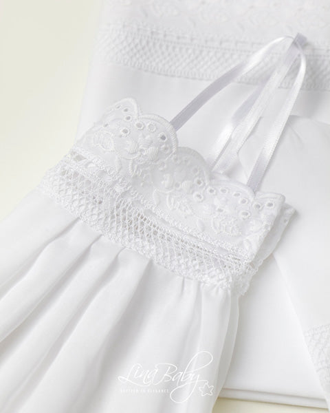 Λαδόπανα βάπτισης Broderie Anglaise 1511