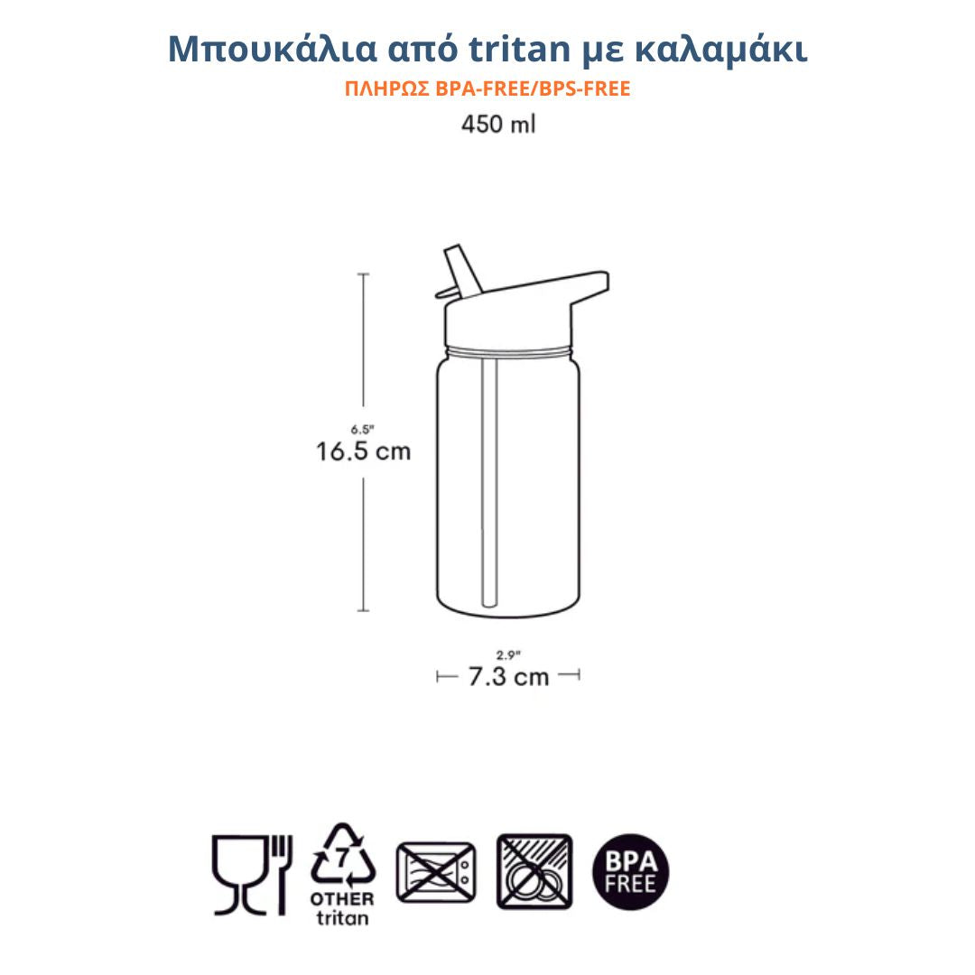 Παιδικό Παγούρι από Tritan 450ml- "Forest Friends"