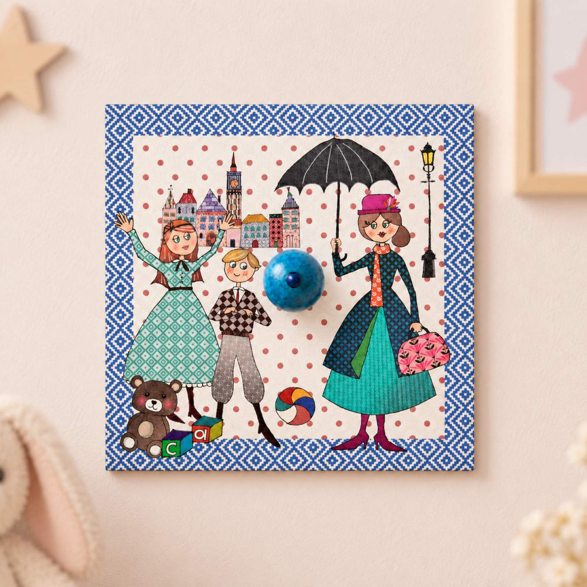 Παιδική επιτοίχια κρεμάστρα "Mary Poppins"