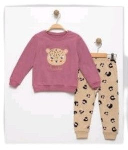 Παιδικό Σετ Κοριτσιού Φόρμα 2 τμχ – Leopard Print