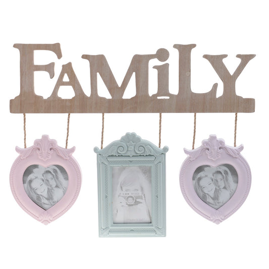 Ξύλινη κρεμαστή πολυκορνίζα "Family "