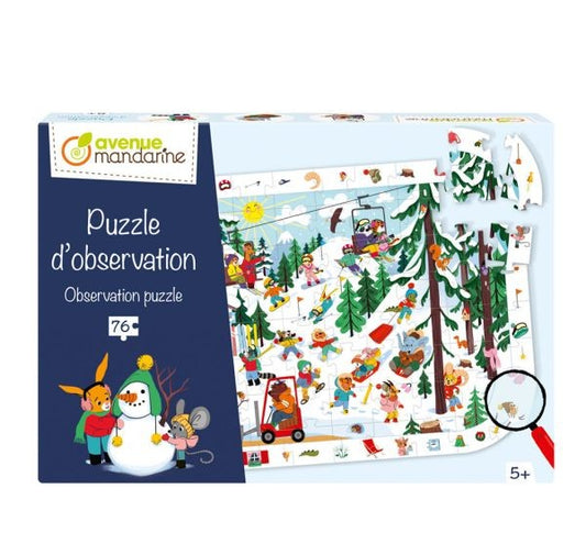 Παρατηρητικό Παζλ- " Χειμώνας στο βουνό"