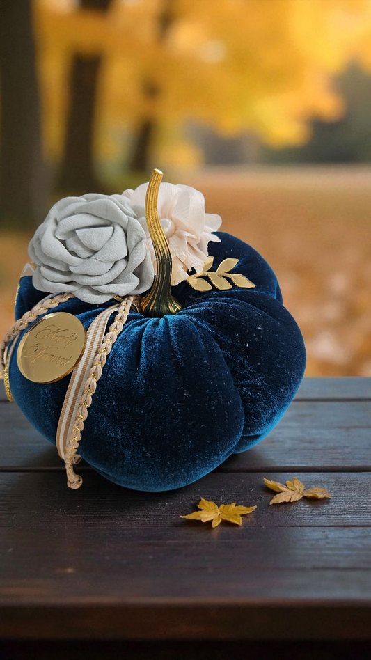 Βελούδινη χειροποίητη κολοκύθα VP1