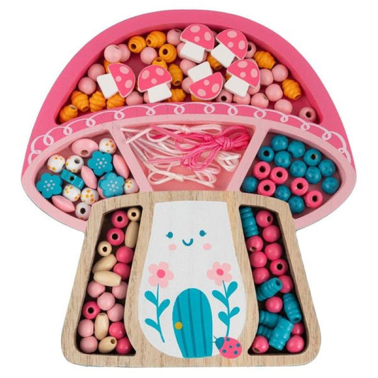 Ξύλινο Παιχνίδι με Χάντρες, Bead Boutique, Mushroom
