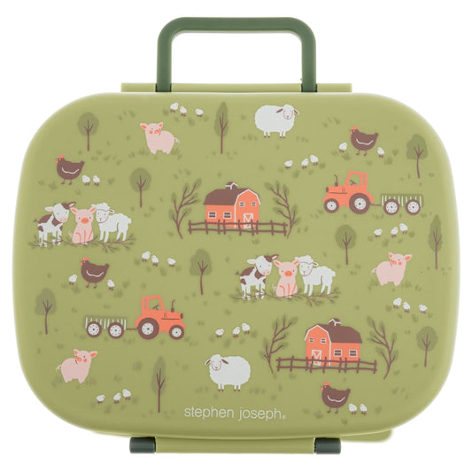 Δοχείο Φαγητού, Bento Box with Removable Tray, Farm