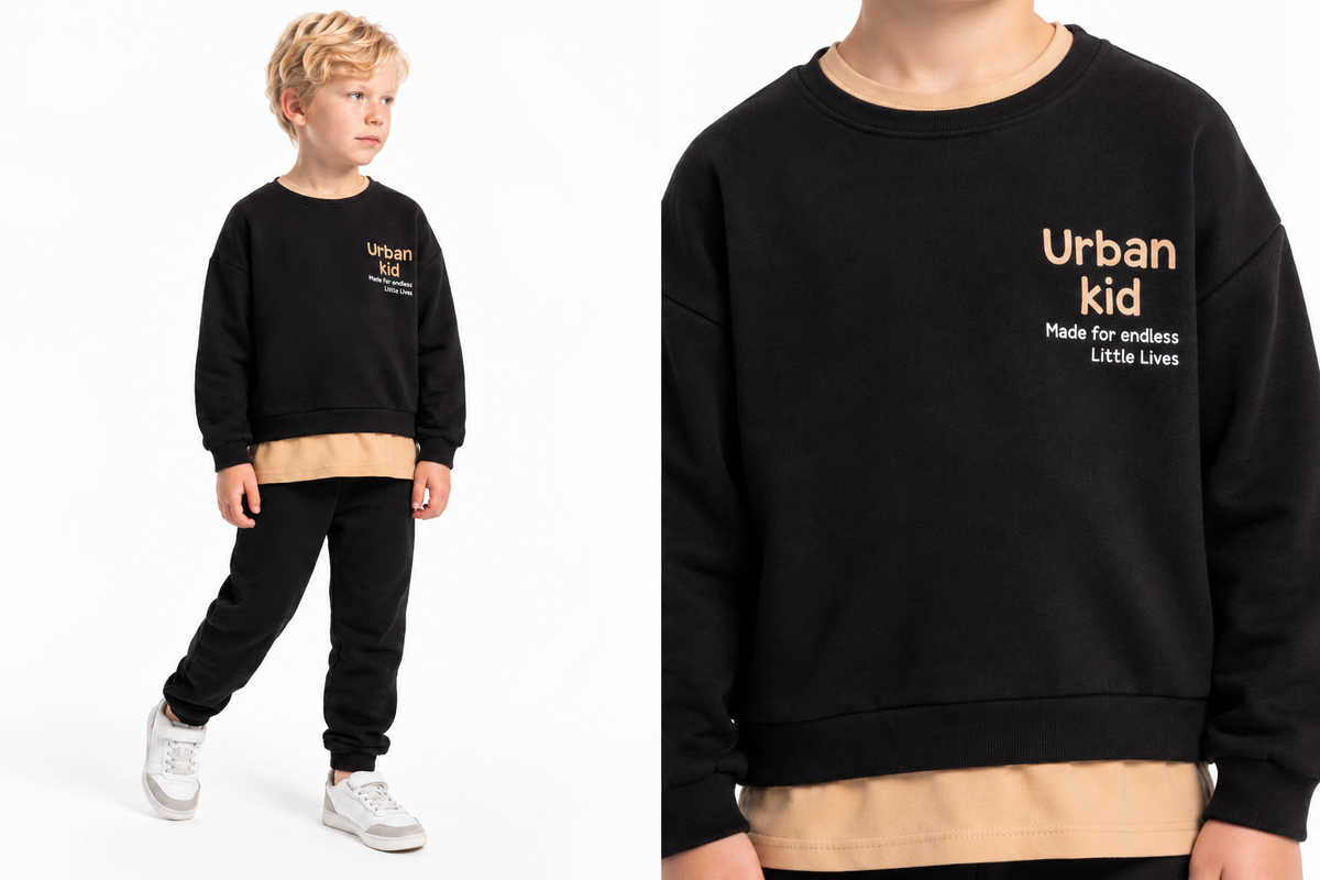Παιδική Φόρμα Αγόρι Urban Kid – Μαύρη