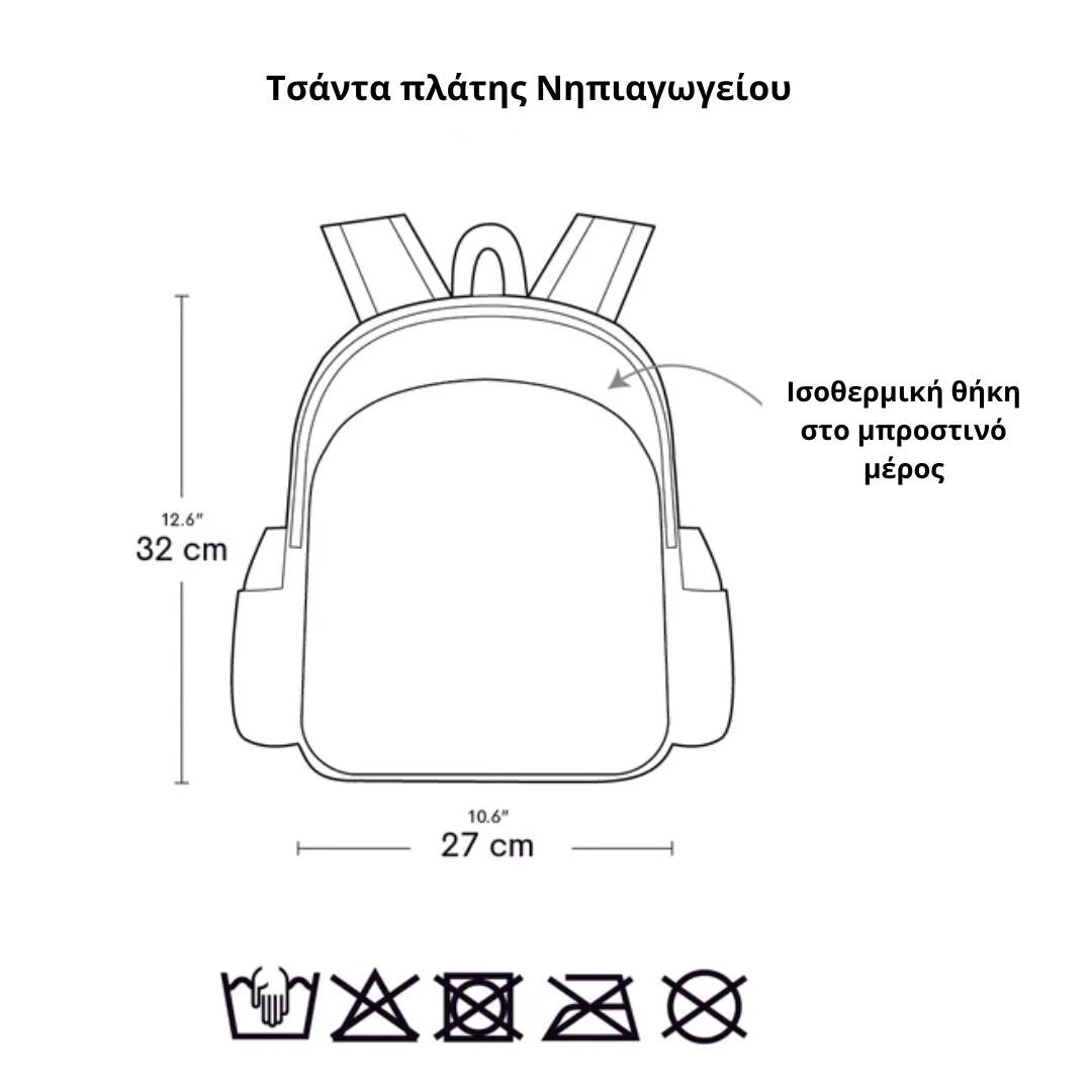 Tσάντα πλάτης νηπιαγωγείου με ισοθερμική θήκη - Bears